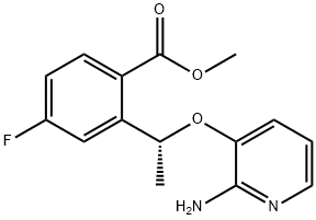 metil(R)-2-(1-((2-aminopiridin-3-il)oksi)etil)-4-fluorbenzoatas