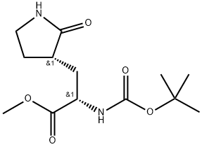 Metil(S)-2-(Boc-amino)-3-[(S)-2-okso-3-pirolidinil]propanoatas