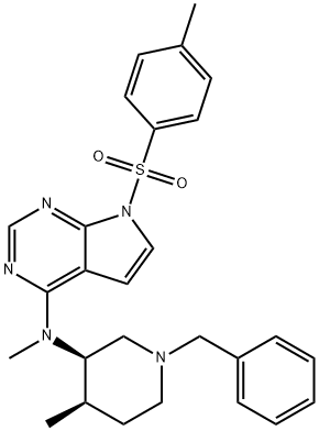 N-((3R,4R)-1-benzil-4-metilpiperidin-3-il)-N-metil-7-tosil-7H-pirolo[2,3-d]pirimidin-4-aminas