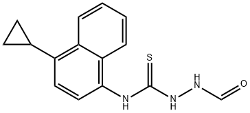 N-(4-ciklopropil-1-naftalenil)-2-formilhidrazinkarbotioamidas