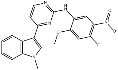 N-(4-fluor-2-metoksi-5-nitrofenil)-4-(1-metilindol-3-il)pirimidin-2-aminas