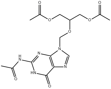 N-[9-[[2-(acetiloksi)-1-[(acetiloksi)metil]etoksi]metil]-6,9-dihidro-6-okso-1H-purin-2-il]acetamidas